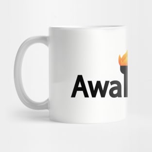 Awakening typographic logo design Mug